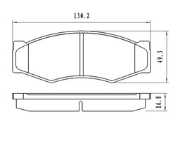 [Z7170-D265] BALATAS DE DISCO Z7170-D265