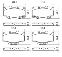 [Z7298-D436] BALATAS DE DISCO Z7298-D436