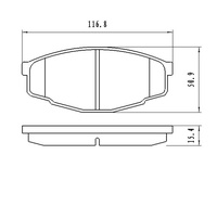 [Z7127-D207] BALATAS DE DISCO Z7127-D207