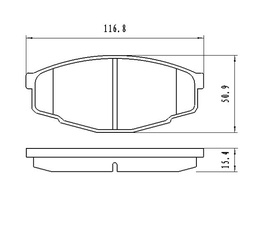 [Z7127-D207] BALATAS DE DISCO Z7127-D207