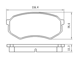 [Z7320-D433] BALATAS DE DISCO Z7320-D433