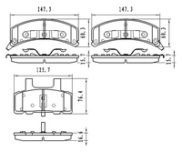 [Z7259-D369] BALATAS DE DISCO Z7259-D369