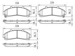 [Z7532-D652] BALATAS DE DISCO Z7532-D652
